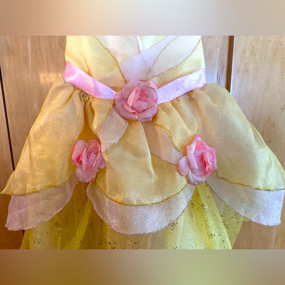 🏰 Official Disney Belle Beauty and the Beast dress girls size small - Picture 2 of 7